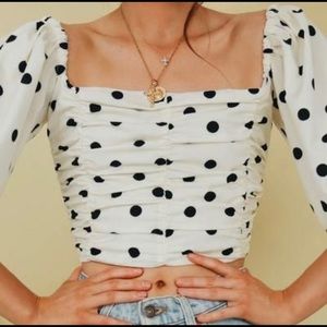 Verge Girl Real revolution ruched crop top